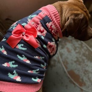 Wag A Tude XXL Floral Dog Sweater